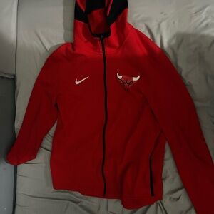 Nike Red Chicago Bulls Hoodie
